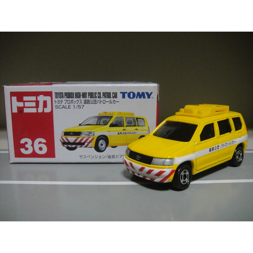 (部分瑕疵)TOMICA 36 Toyota Probox High way PUBLIC Patrol 道路公團 藍標