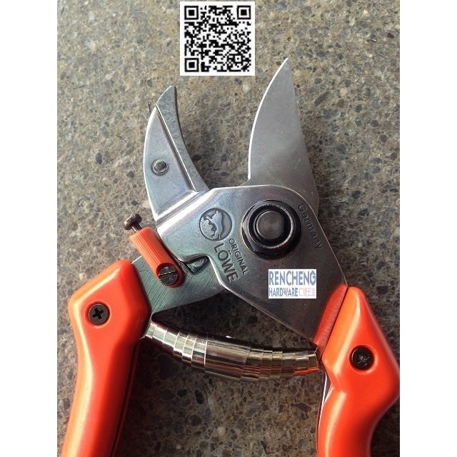 仁誠五金 Original Lowe 德國獅牌鐵砧式修枝剪刀7 107 德國製鐵砧剪刀鐵砧型剪定鋏御剪定 蝦皮購物