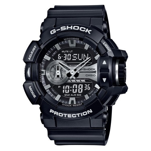 CASIO卡西歐G-SHOCK超人氣大錶徑推出亮彩新色設計採用多層次錶盤設計搶GA-400GB-1A (400 1)