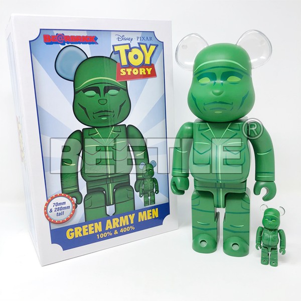 ベアブリック be@rbrick GREEN ARMY MEN 400%100% 直販入荷 www