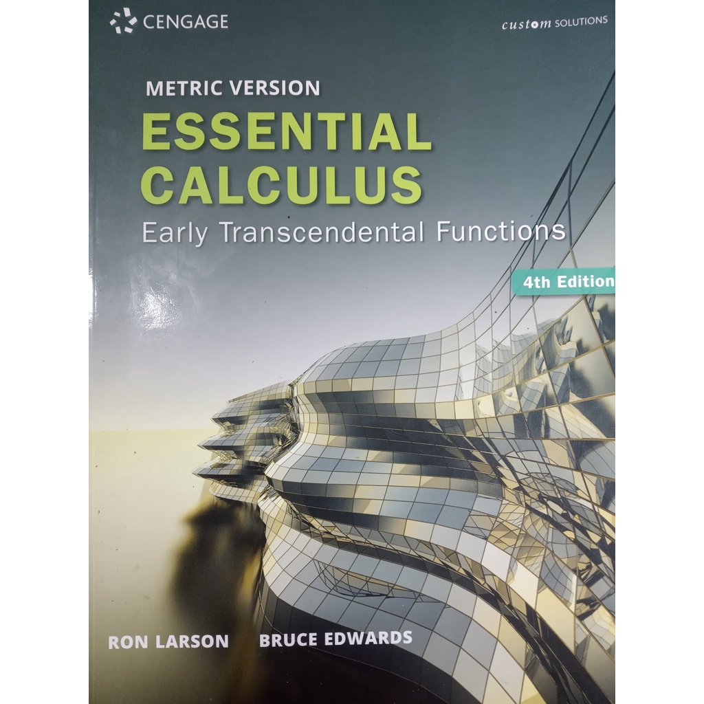Essential Calculus Early Transcendental Functions 4/E Larso