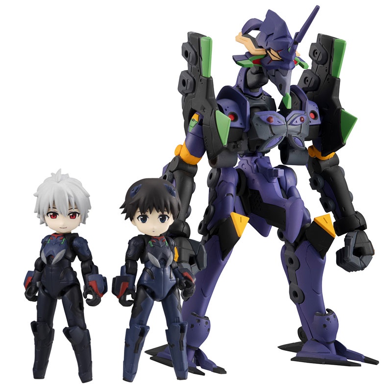 ☆ JB _TOYS ☆ 日版 MH限定 DESKTOP ARMY 福音戰士新劇場版 碇真嗣＆渚薰＆第13號機