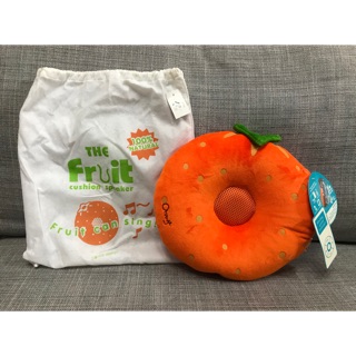 全新現貨 正版 聖誕禮物 交換禮物 Luft the fruit 水果 橘子 音樂 喇叭 MP3 抱枕 靠墊 午睡枕
