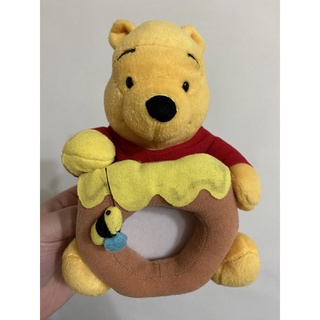 🌈娃娃 玩偶 布偶 迪士尼 disney 小熊維尼 維尼 草帽 蜂蜜罐 造型 早期 復古 迷你 相框