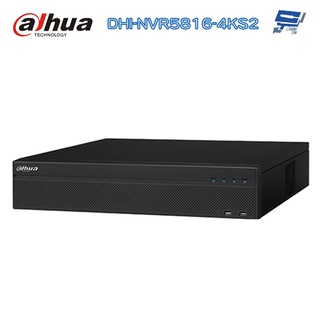 昌運監視器 大華 DHI-NVR5816-4KS2 專業型H.265 16路智慧型4K NVR 監視器主機