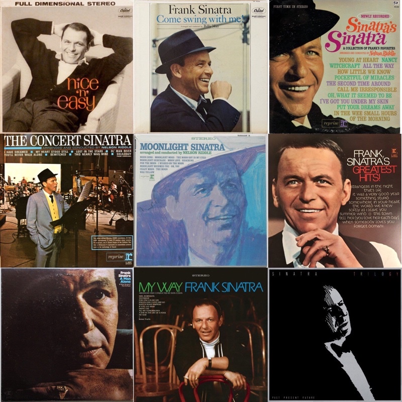 ｛3*3黑膠牆｝ Frank Sinatra 法蘭克辛納屈 完美收藏九入組合