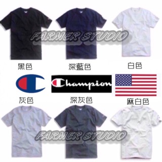 🇺🇸內附正品證明『美國鄉村農夫』Champion T425 美版 素踢 冠軍 素t 袖口logo tee