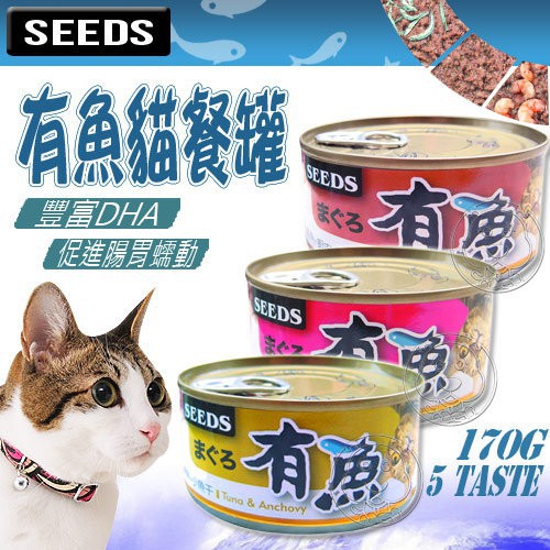 🐶✨幸福培菓蘆洲店🌟🐱聖萊西Seeds》有魚貓餐罐貓罐-170g