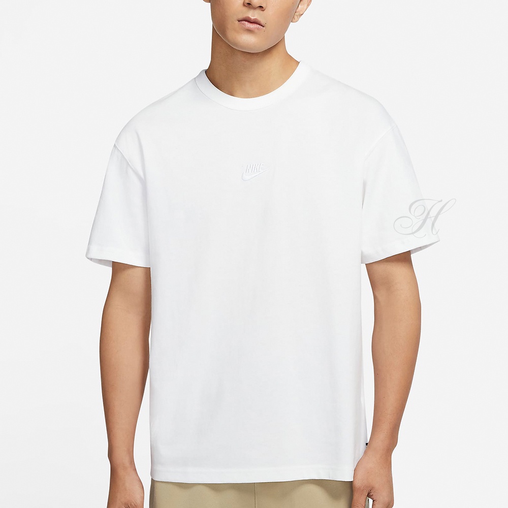 NIKE 耐吉2201男款 短袖上衣 AS M NSW PREM ESSNTL SUST TEE 白 DO7393100