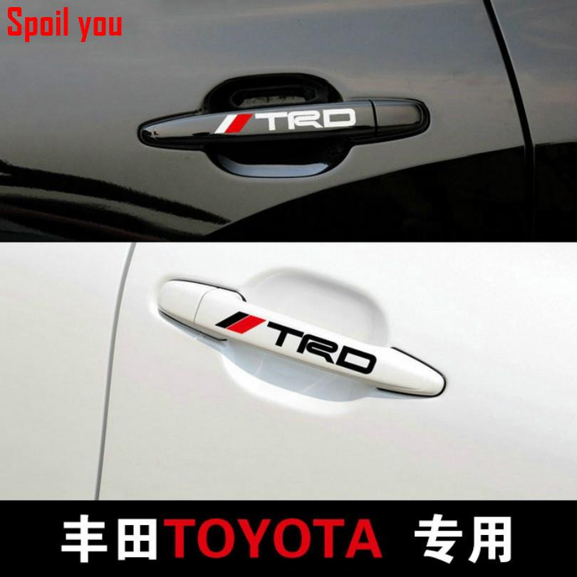 Toyota TRD 車門把手貼紙 反光拉手貼 RAV4 Camry Altis VIOSSpoil .KLDJA