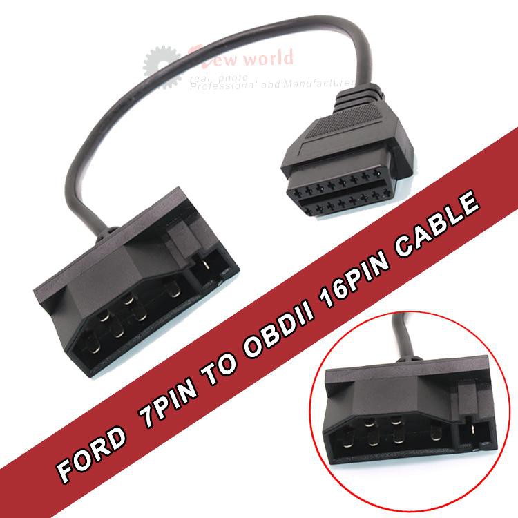 Ford 7pin to OBD II 16pin connector adapter 福特OBD2轉接線7PIN轉16 | 蝦皮購物