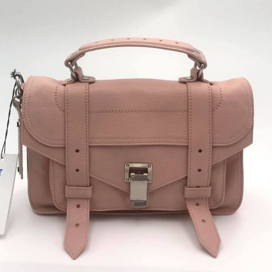 Proenza Schouler H00091 PS1 Tiny 山羊皮小款兩用包 杏粉色