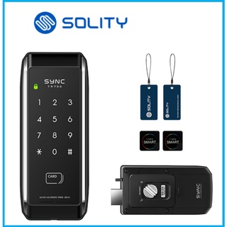 Solity TR700(韓國)智能數字門鎖無鑰匙電子安全4ea鑰匙黑色