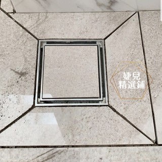 台灣現貨 立即出貨 方型鍍絡隱形全銅排水孔蓋地板落水頭地排防臭防蟲設計精緻典雅臭氣上不來排水蓋水孔蓋