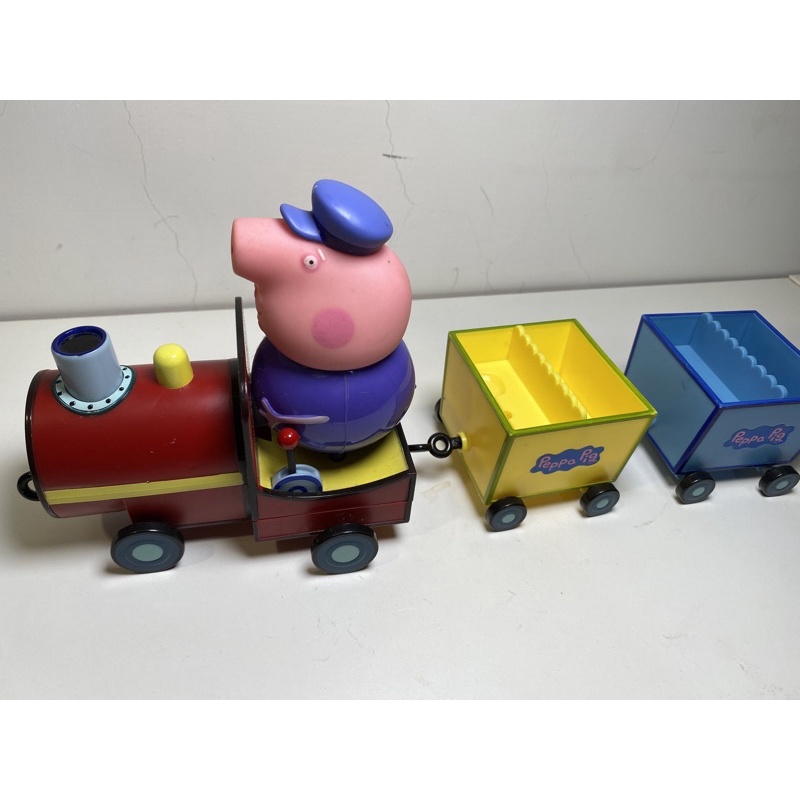 豬爺爺小火車，佩佩豬系列，二手玩具。
