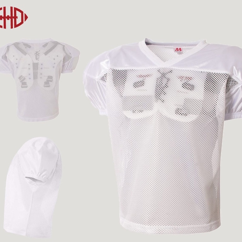 美式橄欖球訓練罩衣Jersey成人兒童A4防防刮傷套甲球衣橄欖球服
