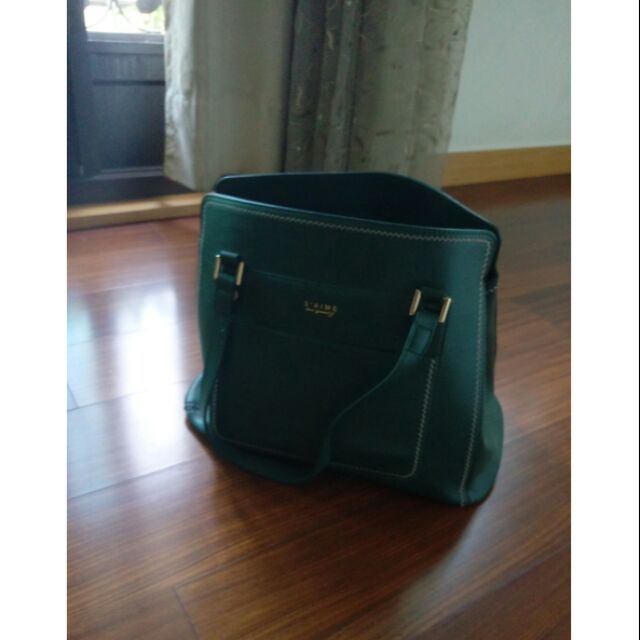 Saime 東京企劃 墨綠色手提包包 二手