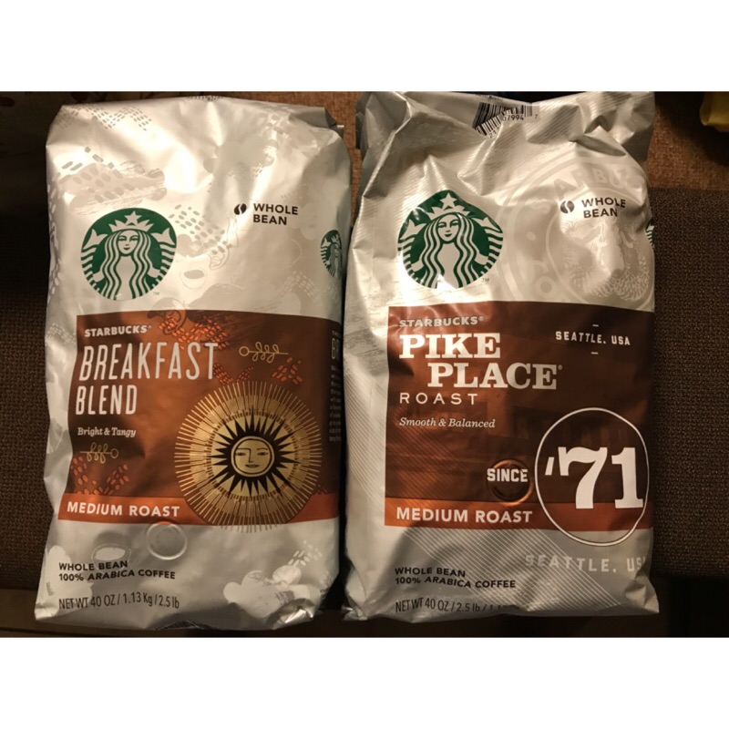 Starbucks 星巴克派克市場咖啡豆 早餐綜合咖啡豆 1.13公斤