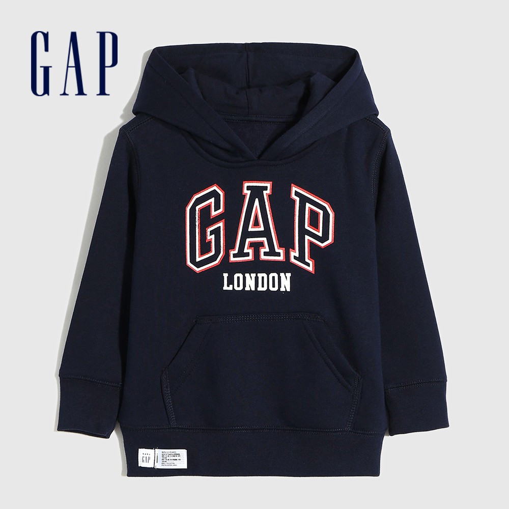 Gap 男幼童裝 Logo帽T-藏青色(535475)