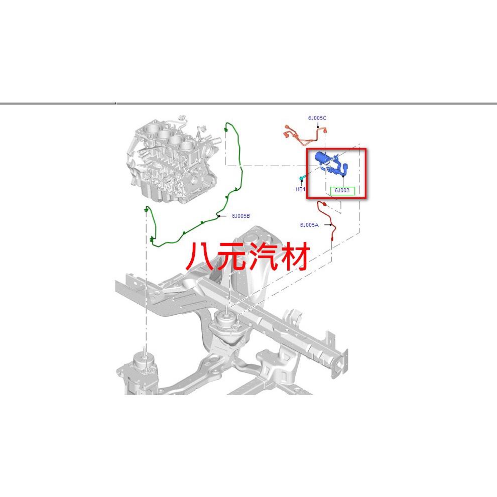 ®八元汽車材料® 15- 野馬Mustang 2.3 廢氣閥(含管子) 全新品/正廠零件