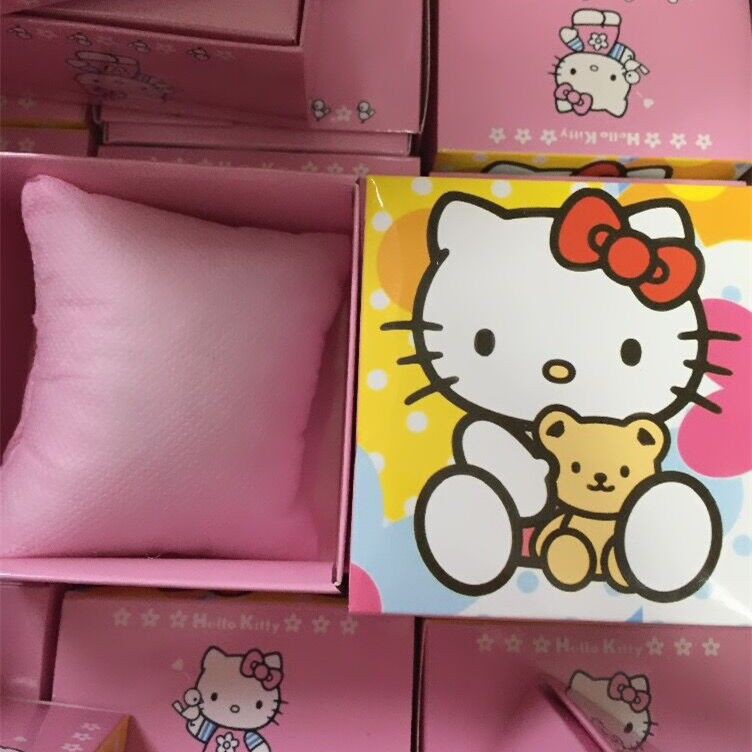 手錶錶盒 可愛卡通粉色Kitty錶盒 帶枕頭 禮物盒
