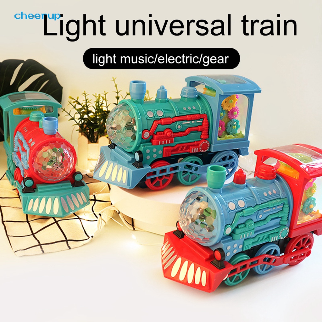 Cheerup 電動火車趣味耐磨塑料齒輪兒童小火車玩具