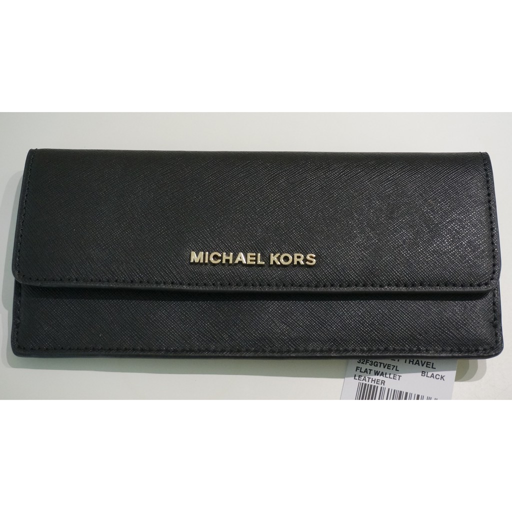 michael kors jet set travel wallet black