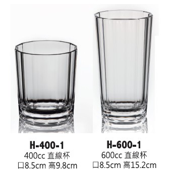 ✰SKY✰附發票¶壓克力直線果汁杯✰600cc/400cc✰ H-600-1/H-400-1◎冷飲杯◎現貨在台北