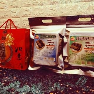 麥田叔叔D套餐大禮包(海苔杏仁芝麻脆片及海苔堅果芝麻脆片皆「特級品」全家暢享包300公克各1包)