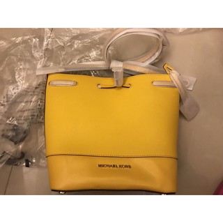 Michael Kors MK 防刮牛皮水桶包 真皮揹帶款