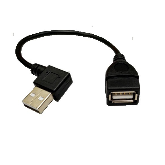 USB2.0 A公90度-A母 訊號延長線 20公分(US-65)-CB1657