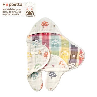 日本 Hoppetta 六層紗蘑菇懶人包巾