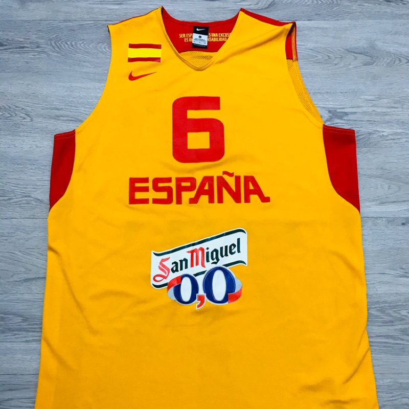 2013 歐錦賽 Ricky Rubio 西班牙 國家隊 籃球 球衣