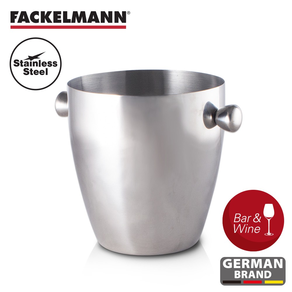 德國Fackelmann 黑金系列不鏽鋼香檳冰桶 FA-49410