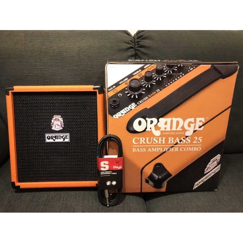 現貨免運送德國導線 Orange / Crush bass 25 25W電貝斯音箱