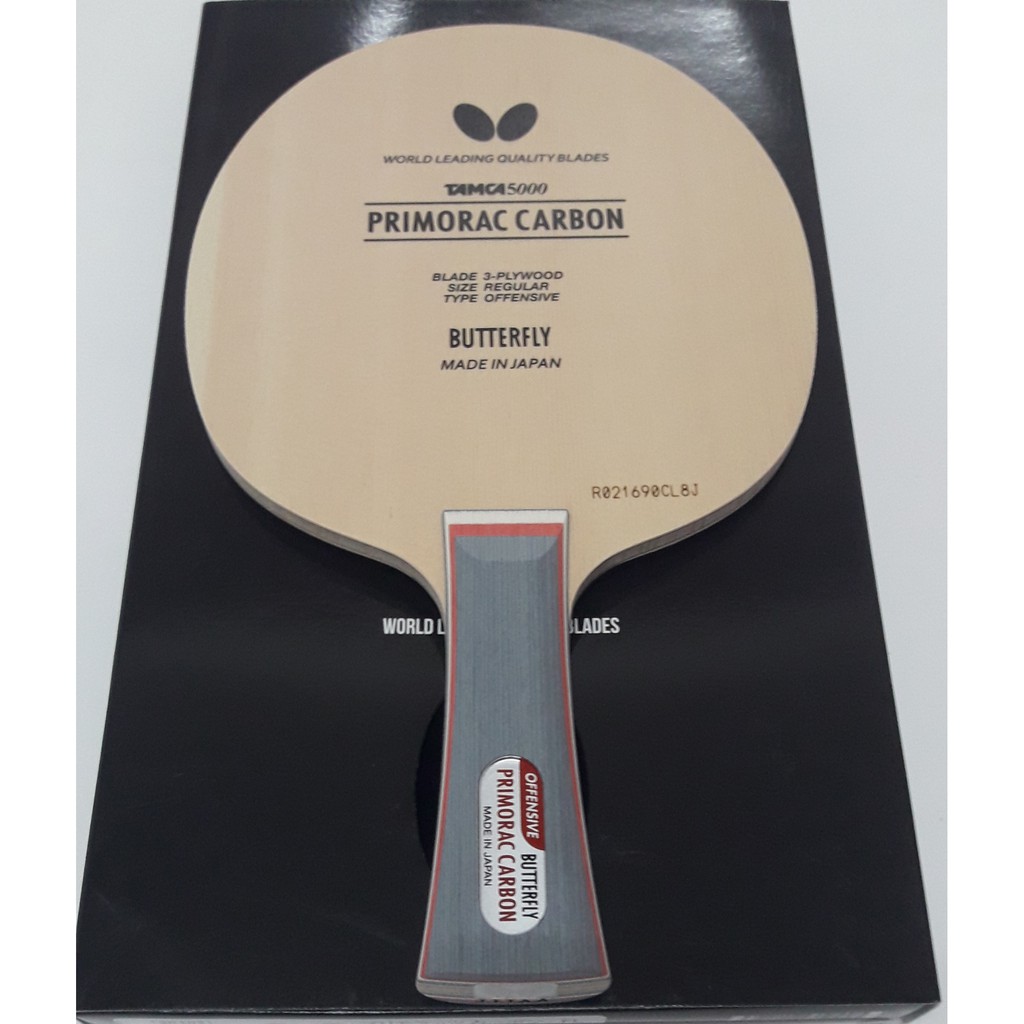 金好體育用品社 BUTTERFLY 日本 蝴蝶牌 PRIMORAC CARBON FL柄 T5000 碳素刀板 蝦皮購物