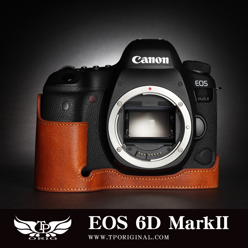 【台灣TP】 CANON EOS 6D Mark II  6DII  專用 開底式真皮底座 牛皮