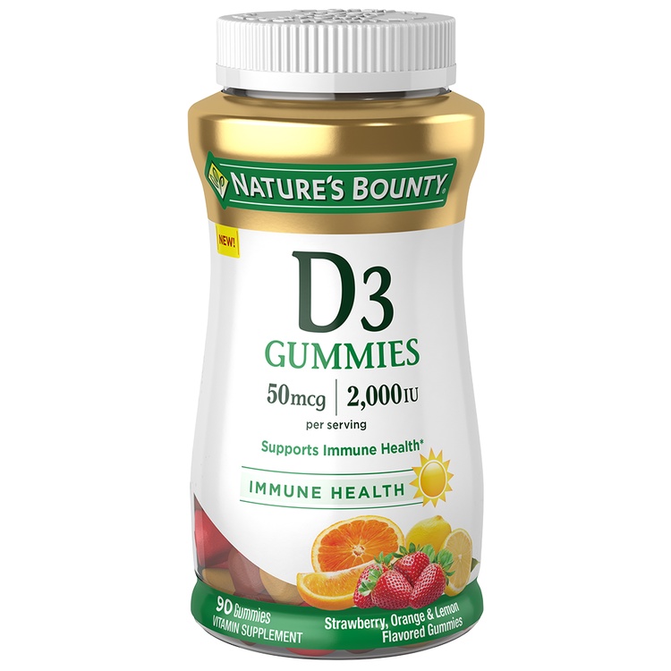 全新 現貨 美國 Nature's Bounty 維他命 D3 軟糖 自然之寶 gummies Vitamin 免疫力