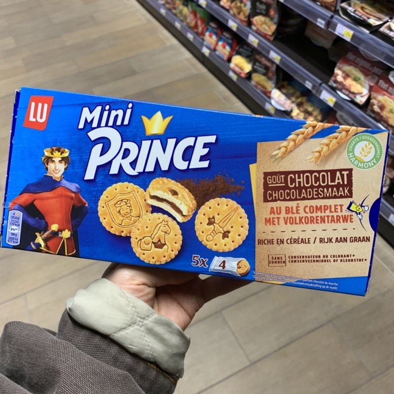 預購🔸法國購入🇫🇷LU 經典小王子Prince迷你mini燕麥夾心餅乾盒裝-巧克力口味