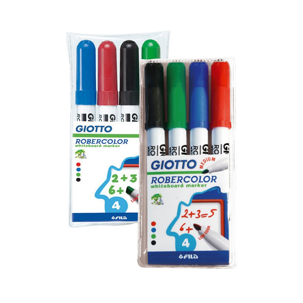 【義大利 GIOTTO】兒童專用白板筆(4色/6色) 白板筆 兒童專用筆（LAVIDA官方直營）