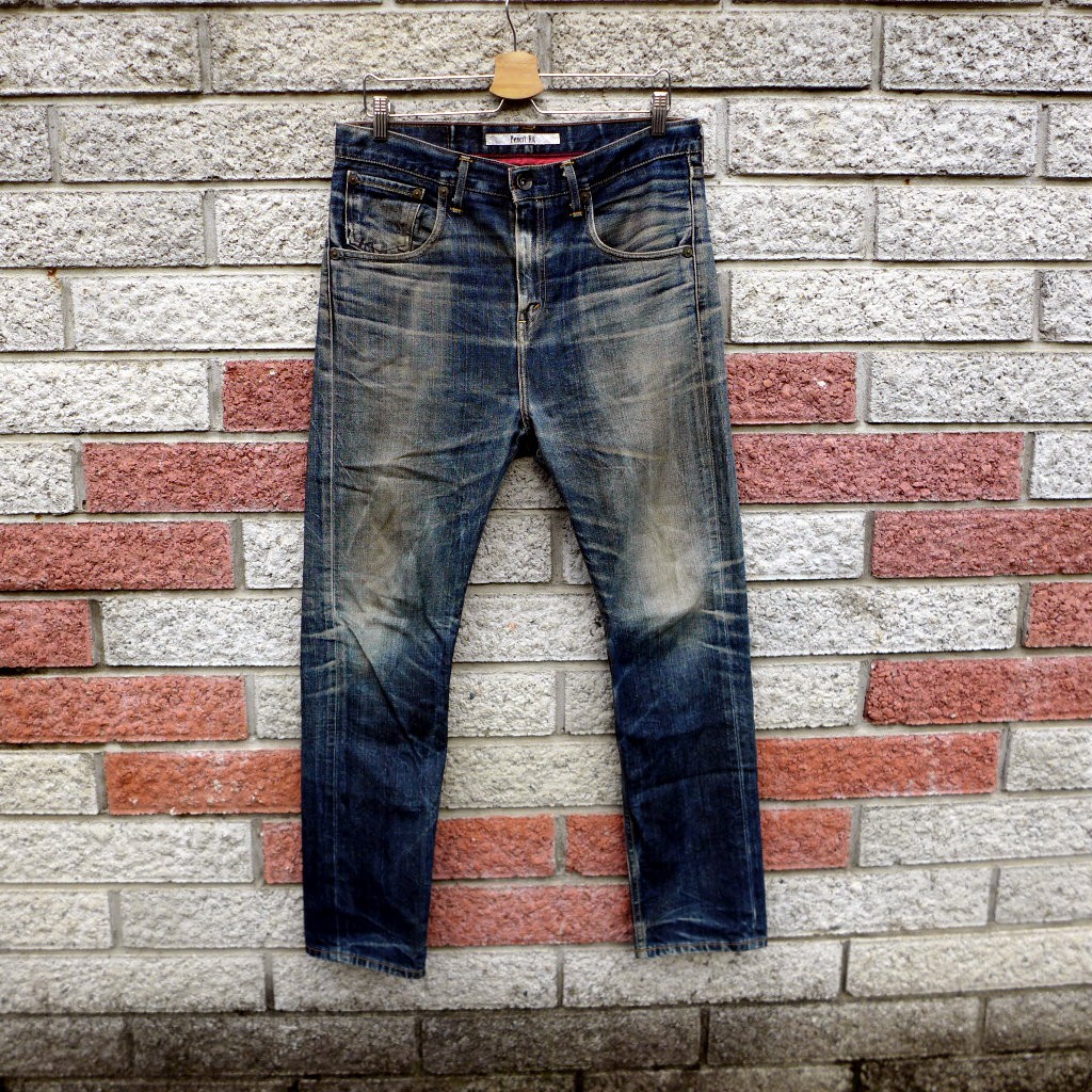 levis 608 二手牛仔褲-正品 窄管 日本製-(levis 06608-0001)-W33 L28