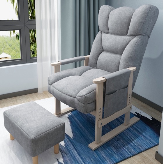 小戶型電腦椅 房間懶人沙發椅 簡易小沙發 休閒摺疊陽台沙發 午休沙發椅 臥室躺椅