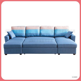 【沙發世界家具】L型藍色可收納布沙發椅組〈D489247-02 〉沙發/椅子/休閒沙發/單雙人沙發/L型沙發/皮沙發/布