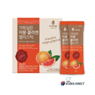韓國 裝滿葡萄柚膠原蛋白果凍條25gx15包