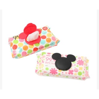 現貨 日本 迪士尼 Disney 米奇 米妮 可重覆黏貼 濕紙巾專用盒蓋 手掌 紅 黑 濕紙巾蓋