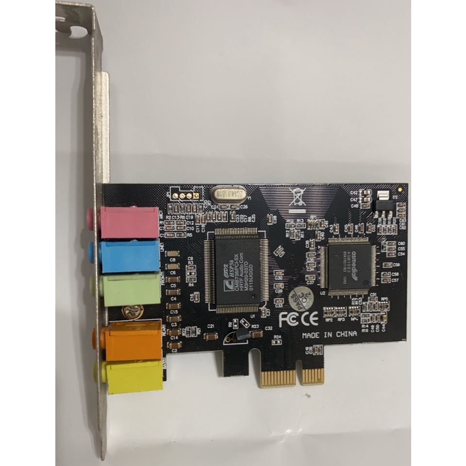 PCI-E 音效卡 5.1 Cmedia CMI8738 支援Win 10 二手良品