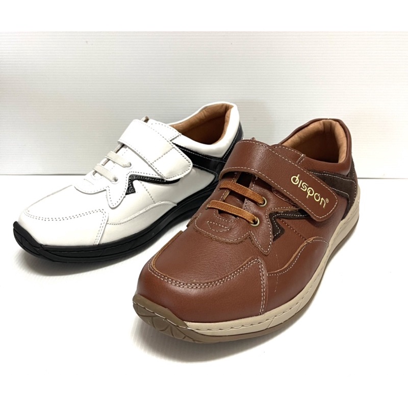 ☆地之柏- 99730 台灣製造整雙車縫 真皮氣墊 美姿健走鞋 休閒運動鞋 (特價)黑 淺咖  男款 39~44號