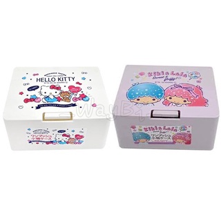 【猿人雜貨】日本進口 三麗鷗 kitty kikilala 按壓式小物盒 小物分裝盒 可愛收納盒 棉花棒盒 飾品盒