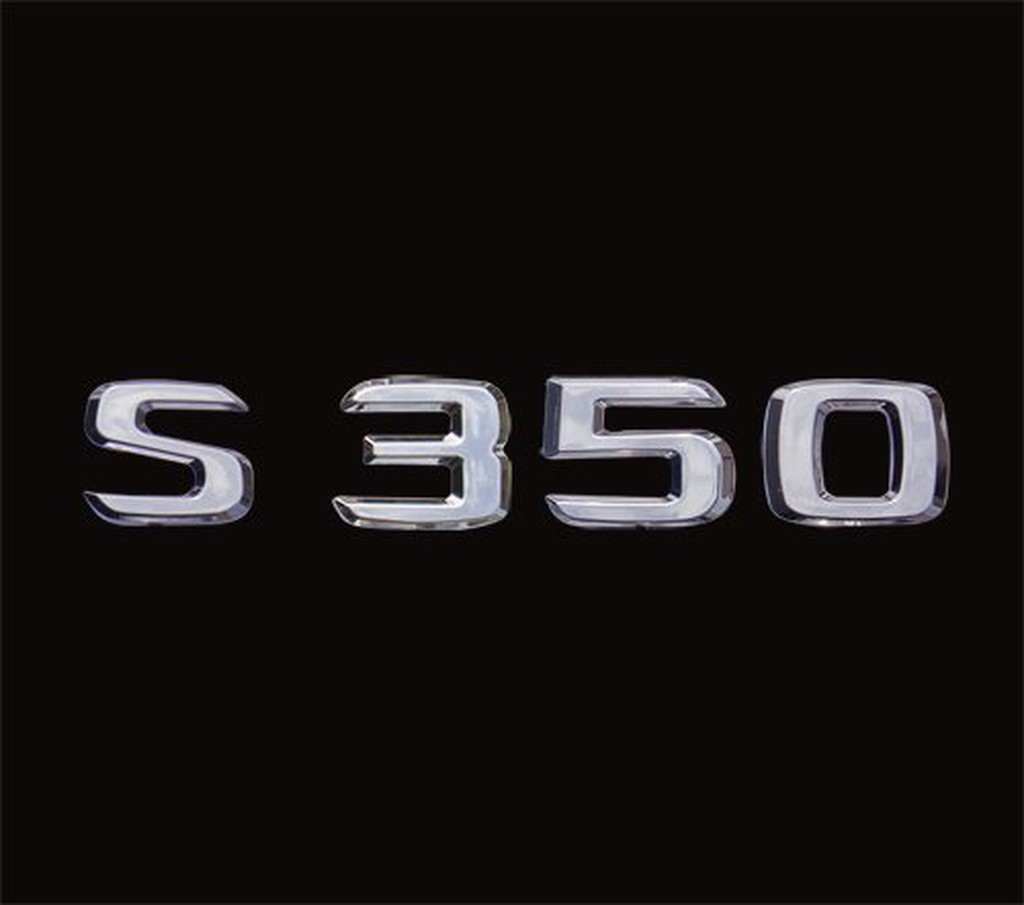 圓夢工廠 Benz 賓士 S-class W221 S350 鍍鉻銀 後車箱字貼 字標 車標 字體高度25mm 同原廠