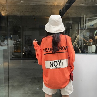 ✨韓版長袖上衣✨台灣現貨-韓版新款春秋熱銷cec寬鬆中長款上衣、長袖無帽衛衣女ins潮流薄款上衣